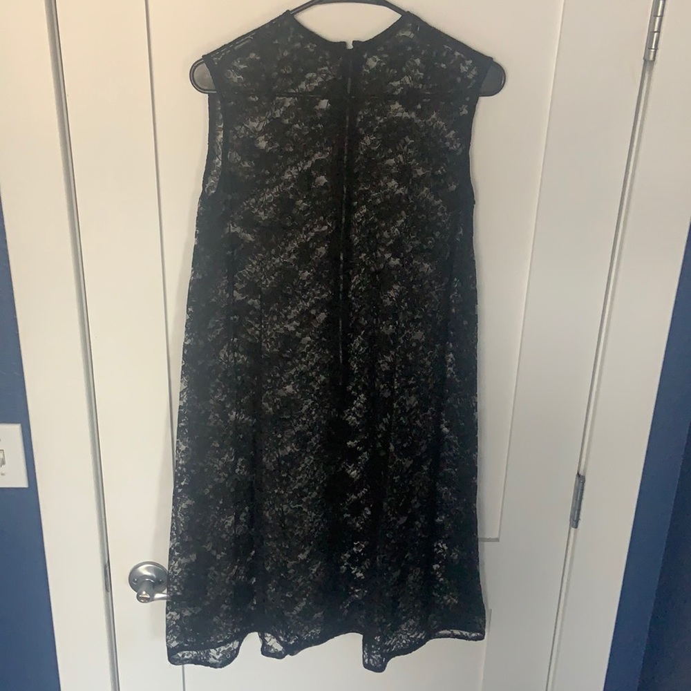 Black Lace Dress A line Knee Length Stunning
